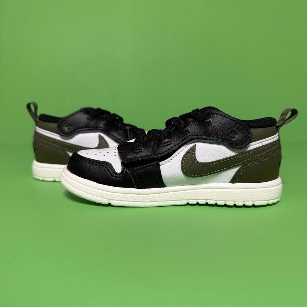 Nike Air Jordan 1 Low Medium Olive Shoes DR9747 092 Size Toddler 9C - Picture 2 of 8